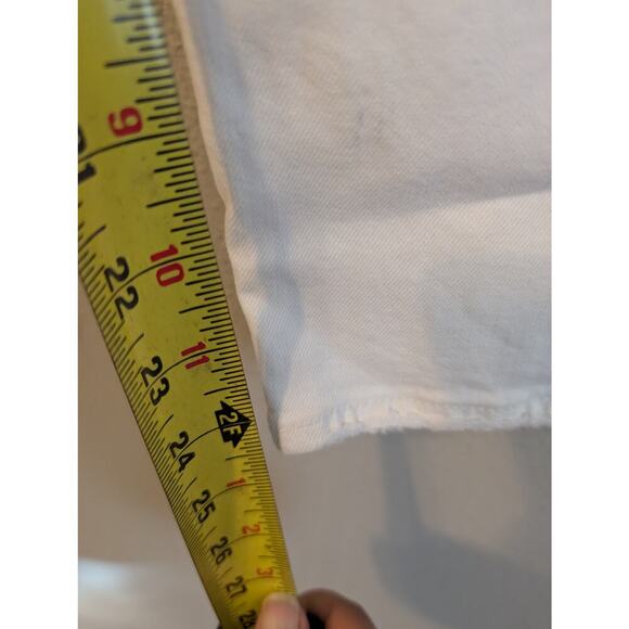 FRAME DENIM White Colorblock‎ Le High Straight Leg Cropped Jeans Women’s Size 29 - Picture 8 of 11